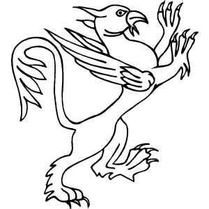 griffin coloring page coloring pages  clip art coloring pages