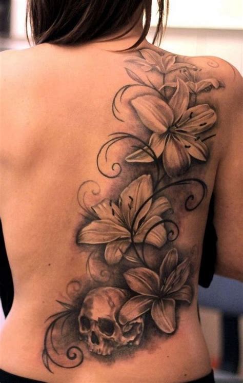 35 Pretty Lily Flower Tattoo Designs Tattoos Back