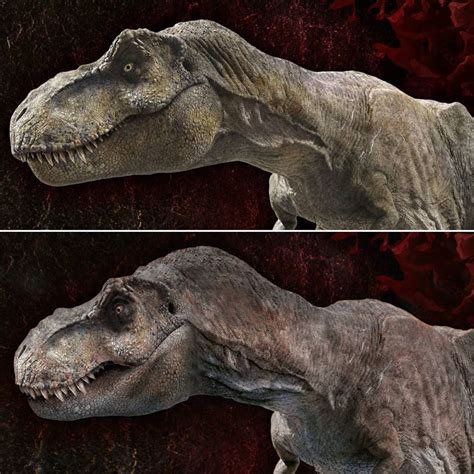 redesign   jurassic world tyrannosaurus   head based