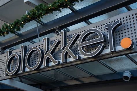 blokker store sign editorial photography image  business