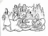 Wizard Oz Coloring Pages Dorothy Brick Yellow Road Printable Girls Print Characters Color Getdrawings City Cartoon Getcolorings Popular Template sketch template