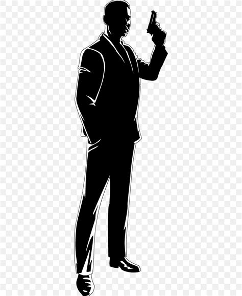 james bond cartoon silhouette drawing animation png xpx james