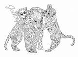 Coloring Adult Book Printable Pages Animals Adults Amazing sketch template