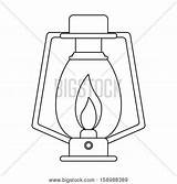 Lantern Camping Coloring Template Pages sketch template