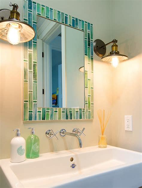 Decorative Bathroom Mirrors Coastal And Nautical Style Shop The Look