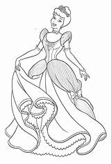 Coloring Cinderella Disney Pages Uploaded User sketch template