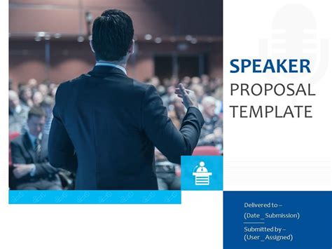 speaker proposal template powerpoint    graphics