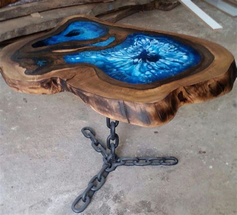 treasure table beautifull artistic table   wood resin
