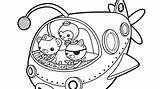 Octonauts Coloring Pages Gups Print Printable Getdrawings Octonaut Getcolorings Decoration Simple sketch template