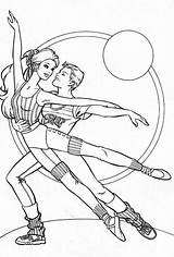 Ken Kleurplaat Dansen Ballet sketch template
