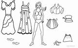 Doll Paper Coloring Pages Template Dolls Printable Templates Cool2bkids Colouring Magnetic sketch template