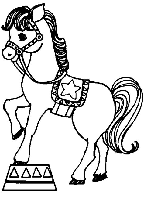 coloring circus horse picture