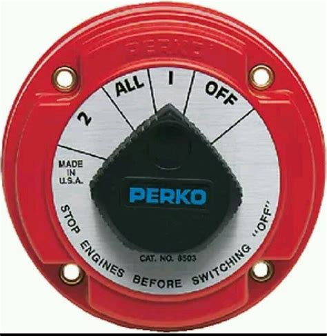 perko dp battery switch   batteries  alternator field protection ebay