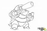 Pokemon Mega Blastoise Draw Coloring Step Drawingnow Tutorials Print sketch template