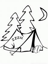 Coloring Camping Pages Preschoolers Library Clipart Preschool sketch template