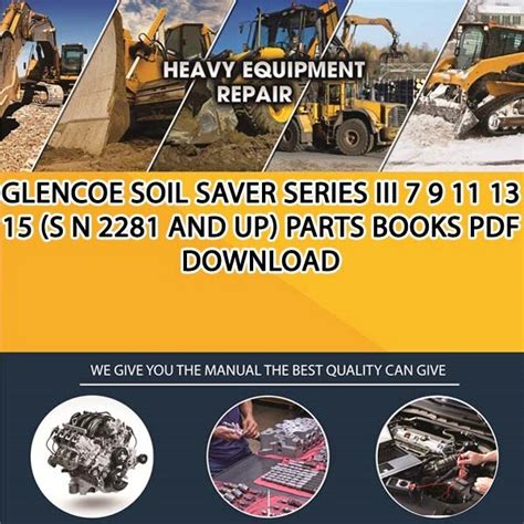 glencoe soil saver series iii           parts books   service