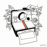 Dessin Polaroid Drawings Tattoo Camera Drawing Doodle Easy Tumblr Aesthetic Blackwork Instagram Illustration Choose Board Enregistrée sketch template