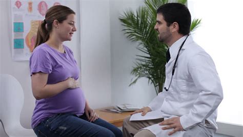 Female Patient Visit Male Doctor Stock Footage Video