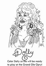 Dolly Coloring Parton Pages 2009 December Book Template sketch template