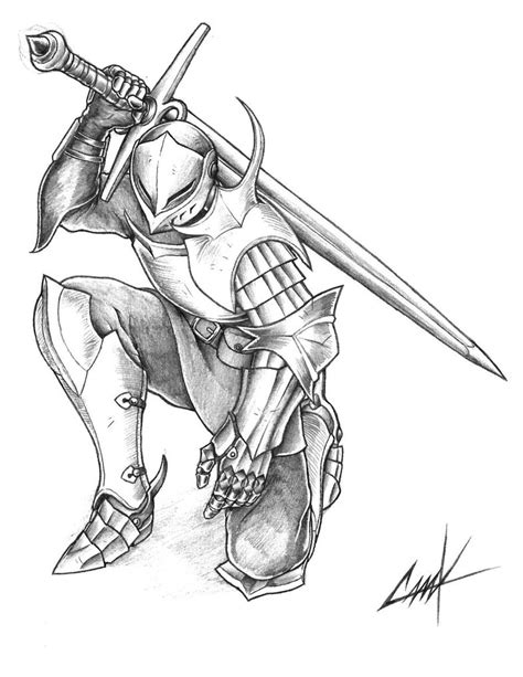 knight drawing skill