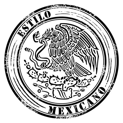estilo mexicano seal logo stamp seal logo logo stamp stamp
