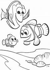 Dory Coloring Pages Nemo Finding Printable Template sketch template