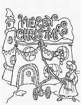 Christmas Coloring Pages Holiday Merry Filminspector Luck Shopping Good sketch template