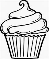 Riscos Cupcake Graciosos sketch template