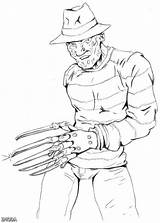 Freddy Krueger Coloring Pages Printable Drawings Castro Dani Deviantart Whole Easy Print Fazbear Nights Freddys Gang Five Sketch Popular Template sketch template