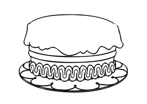 birthday cake coloring pages  place  color