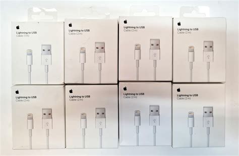 lot  lightning  usb cables marked apple