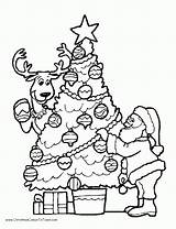 Coloring Christmas Pages Trees Tree Popular sketch template