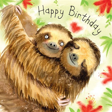 fizzle pop card collection happy birthday sloths