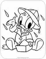 Baby Donald Coloring Pages Disneyclips Disney Babies Rain Daisy Printable sketch template