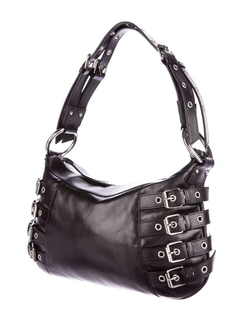 dolce gabbana leather buckle shoulder bag handbags dag