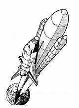 Shuttle Vliegt Ruimtevaart Ruimte Stemmen sketch template