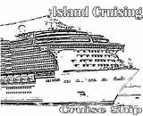 Coloring Ship Cruise Pages Cruising Island Disney Netart Carnival Print Colouring Drawing Ships Color Choose Board sketch template
