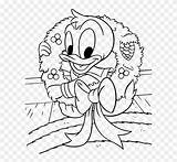 Duck Baby Coloring Pages Donald Christmas Pngfind sketch template