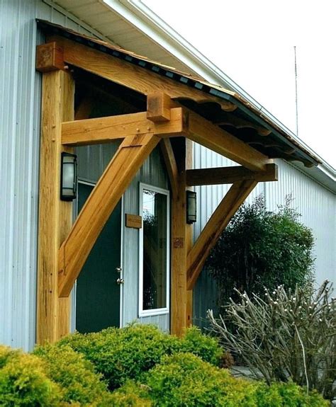 modern awnings  front doors google search timber frame porch house exterior metal