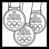 Medals Olympic sketch template