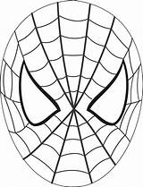 Spiderman Mask Printable Coloring Pages Face Masks Stencil Kids Choose Board sketch template