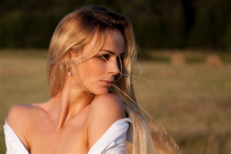 Wallpaper Model Blonde Long Hair Women Outdoors Face Stas