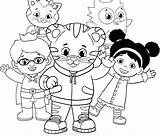 Daniel Tiger Coloring Pages Getcolorings Color sketch template