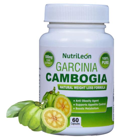 nutrileon garcinia cambogia weight loss 500 mg 60 60 no s fat burner