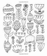 Botanicals sketch template