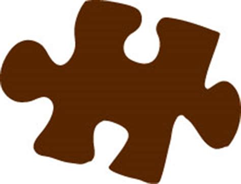 puzzle piece stencil clipart