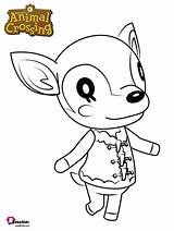 Crossing Animal Coloring Fauna Pages Deer Characters Draw Villagers Sheets Bubakids Drawing Colouring Printable Step Cartoon Animals Villager Kids Tutorials sketch template
