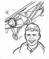 Piloto Aviador Lindbergh Charles Desenho Coleman Bessie Helicopters Tudodesenhos Coloringhome sketch template