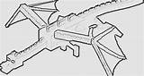 Ender Colorear Enderdragon Dragons sketch template