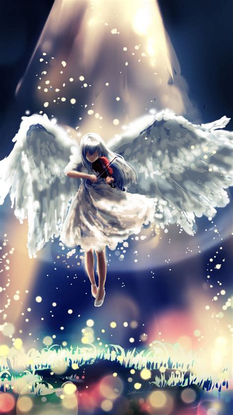 wallpaper anime angel beats art
